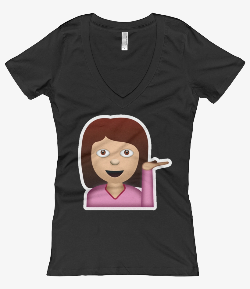 Women's Emoji V Neck - Adopt Don't Shop T Shirt | Rescue Dogs Matter Tee |, transparent png #3860015