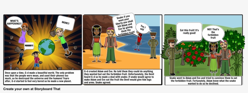 Story Of Adam And Eve - Cartoon - Free Transparent PNG Download - PNGkey