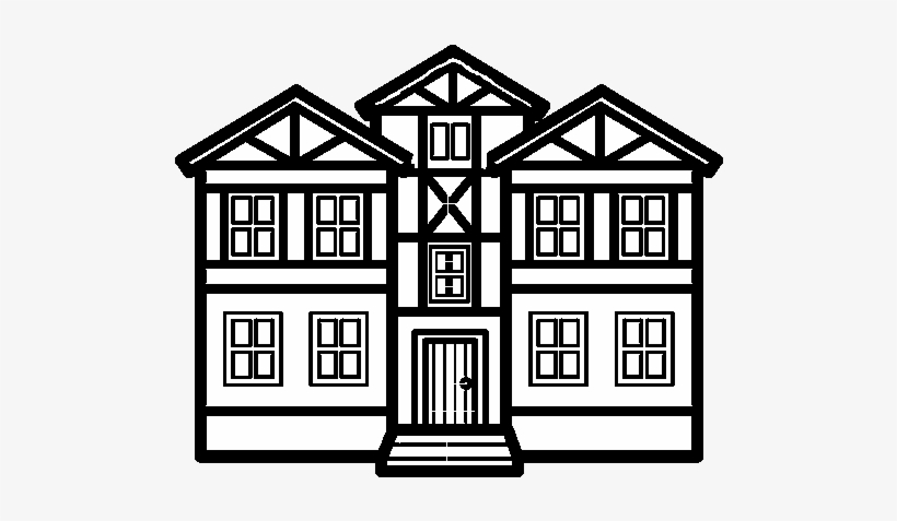 Dibujo De Casas Para Colorear - Imagenes De Casas Para Dibujar, transparent png #3860276