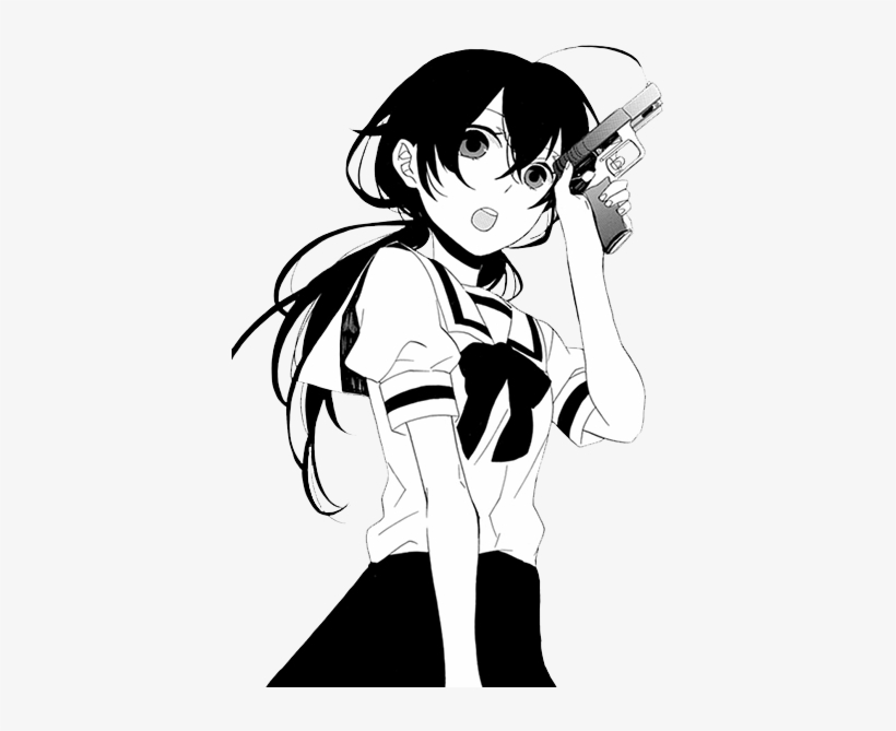My Name's Fern And My Aesthetic Is Shitty Anime And - Black And White Anime Aesthetic, transparent png #3860277