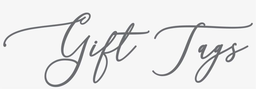Printable Holiday Gift Tags - Calligraphy, transparent png #3860798