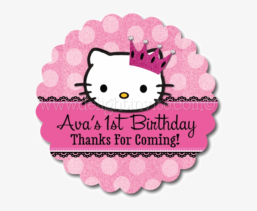 Hello Kitty Party Favor Tags - Hello Kitty Thank You Tag, transparent png #3860839
