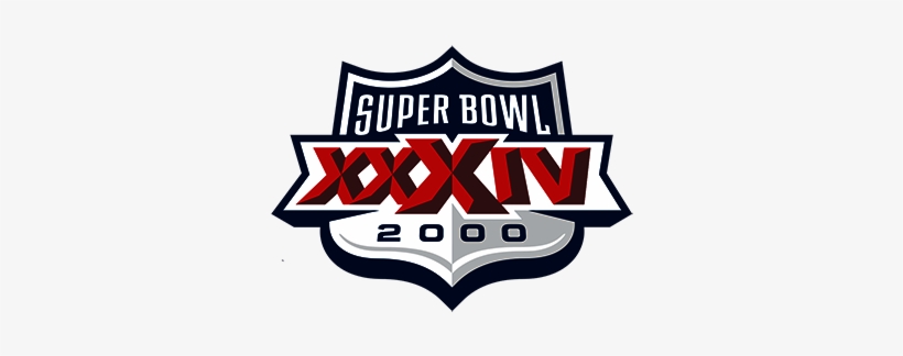 After A Long String Of Non-competitive Super Bowls - 2000 Rams Super Bowl Logo, transparent png #3860899