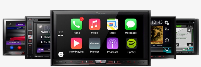 Alpine Ilx-107 7-inch Wireless Carplay Mech-less In-dash, transparent png #3860956