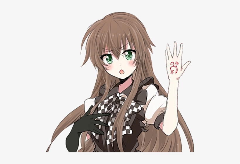 Nyaruko With Brown Hair, 167 Cm, A Fake Arm - Anime Girl Brown Hair Brown Eyes Transparent, transparent png #3860998
