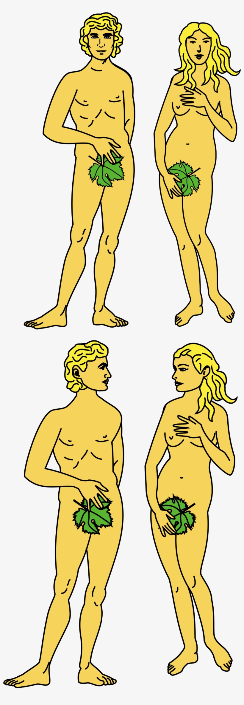 Open - Adam & Eve, transparent png #3861173