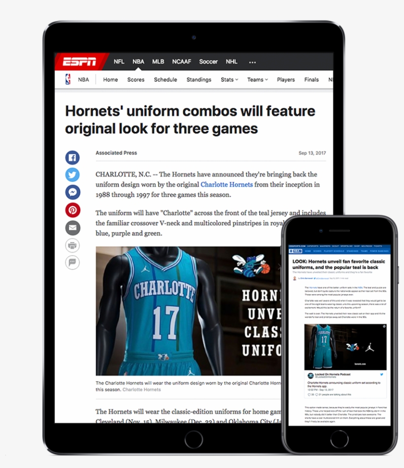 Charlotte Hornets - Iphone, transparent png #3861199