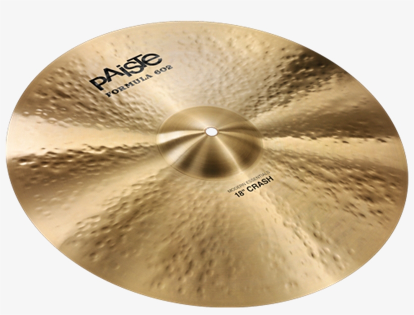 Zoom - Paiste 18" Formula 602 Modern Essentials Crash Cymbal, transparent png #3861406
