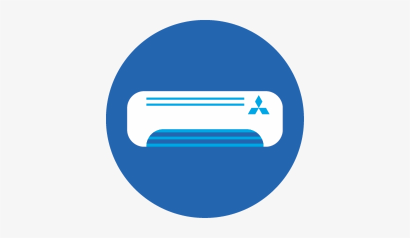 Mitsubishi Ductless Ac Units San Antonio Tx - Air Conditioner Icon Blue, transparent png #3861608