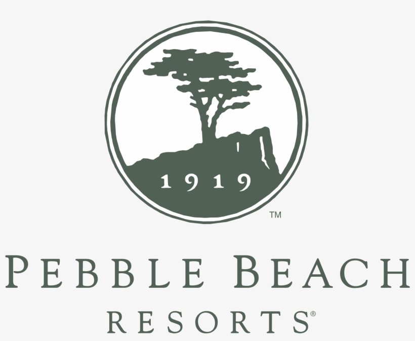 Pebble Beach Resorts Logo Png Transparent - Lodge At Pebble Beach Logo, transparent png #3862130