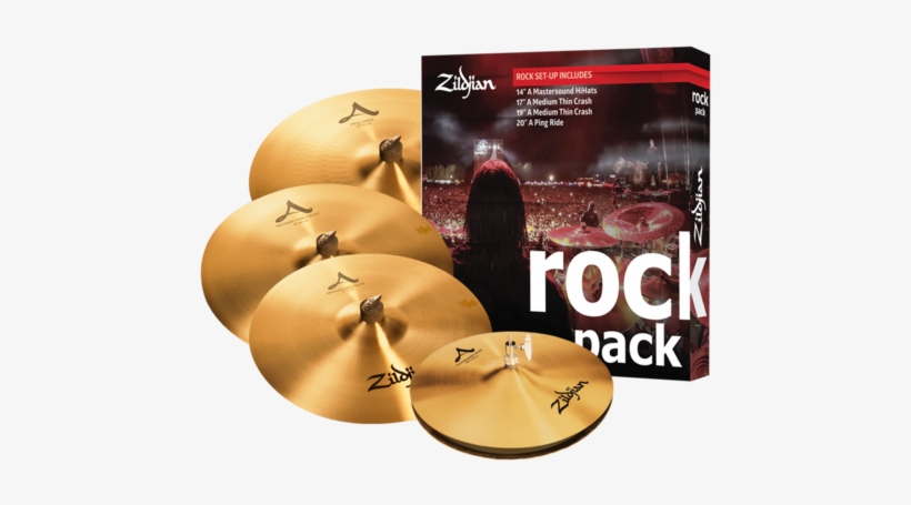 A Zildjian Cymbal Set - Zildjian A Series Cymbal Set Rock, transparent png #3862383