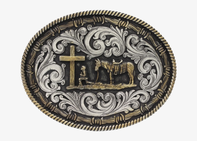 Montana Silversmiths Classic Impressions Two Tone Rope - Montana Silversmiths Western Belt Buckle Attitude Cowboy, transparent png #3862952