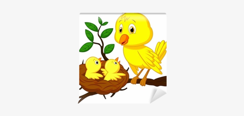 Mother Bird And Baby Bird, transparent png #3863290