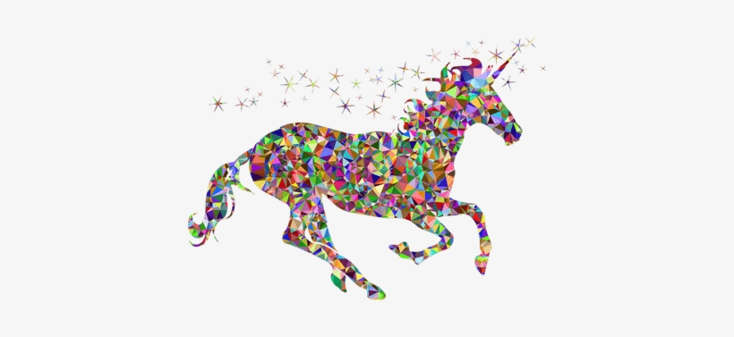Fantasy Unicorn Multicolour - Unicorn Design, transparent png #3863293