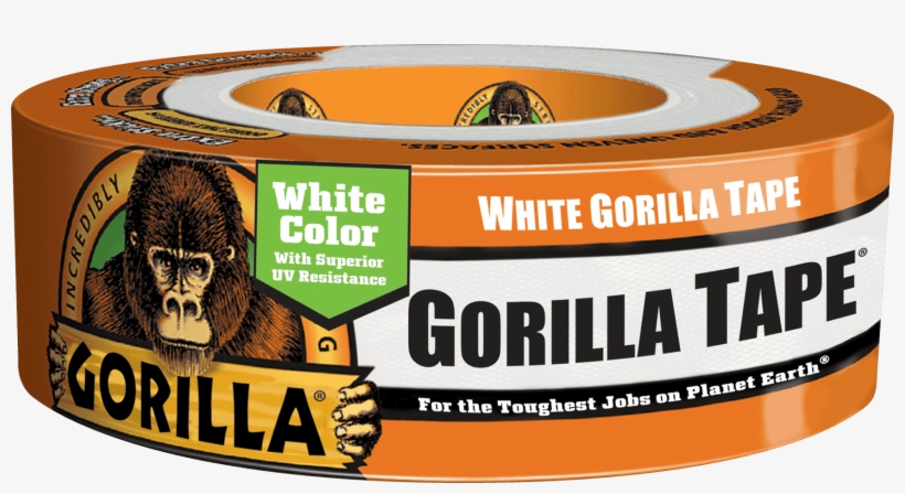 Gorilla Duct Tape White, transparent png #3863773