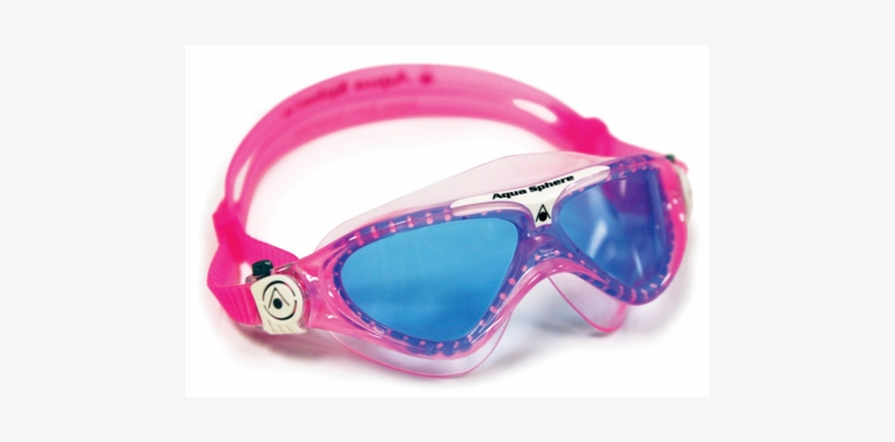 Aqua Sphere Vista Junior Swim Goggles - Aqua Sphere Vista Junior Blue Lens Goggles Clear/lime, transparent png #3863974