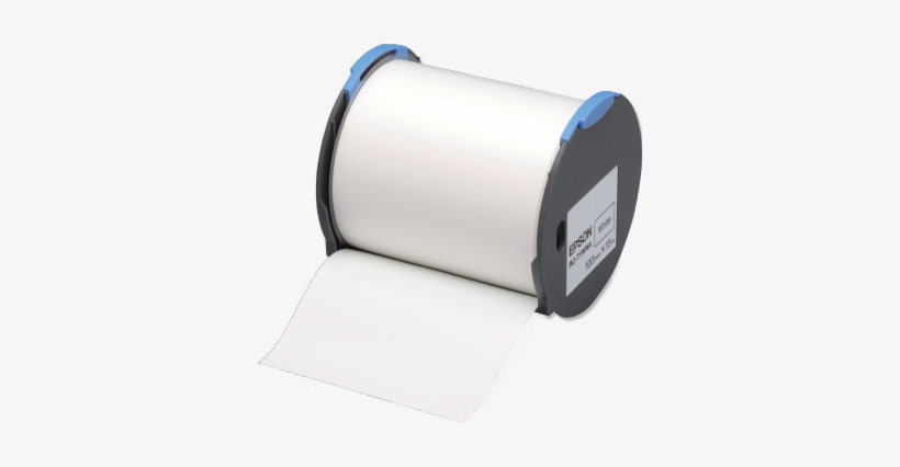 Rc-t1wna 100mm White Tape - Epson Rc-t1gna Plastic Tape - 1 Roll(s), transparent png #3863995