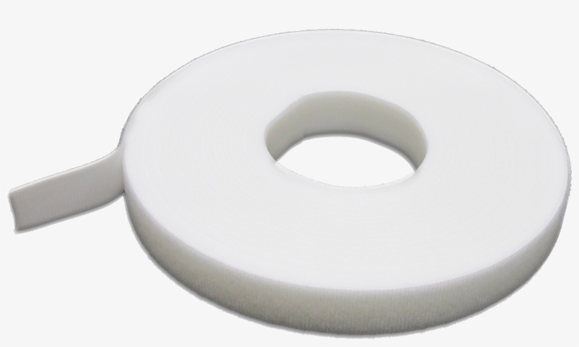 5/8" White One-wrap® Tape - Velcro One Wrap 1 2 White, transparent png #3864044