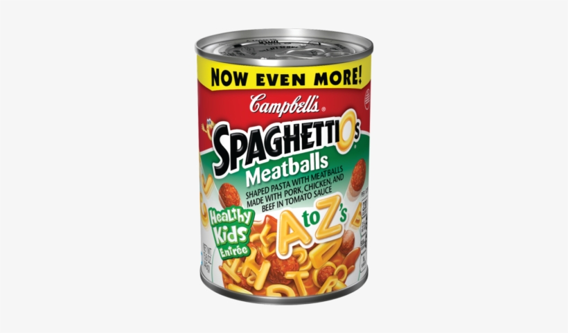 Spaghettios® A To Z's With Meatballs - Spaghettios And Meatballs, transparent png #3864336