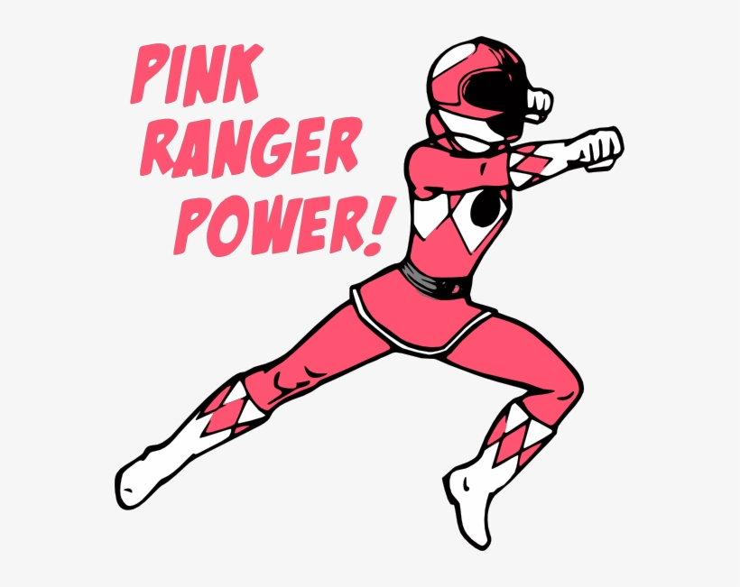 Mighty Morphin Power Rangers-pink Power Ranger Magnet, transparent png #3864611