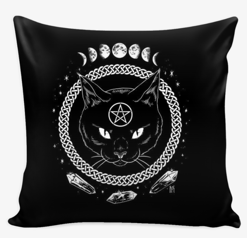 Wiccan Pillow Cover - Cabochon Glass Necklace Silver Fashion Pendant(black, transparent png #3864842
