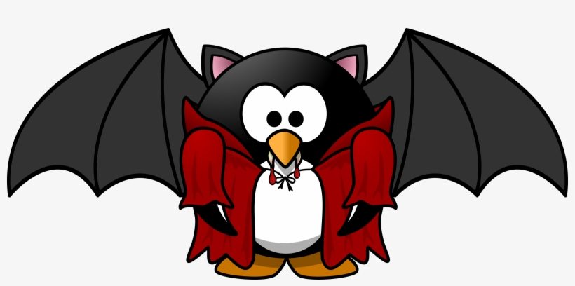 Count Dracula Vampire Girl Cartoon Drawing - Vampire Penguin Shower Curtain, transparent png #3864865