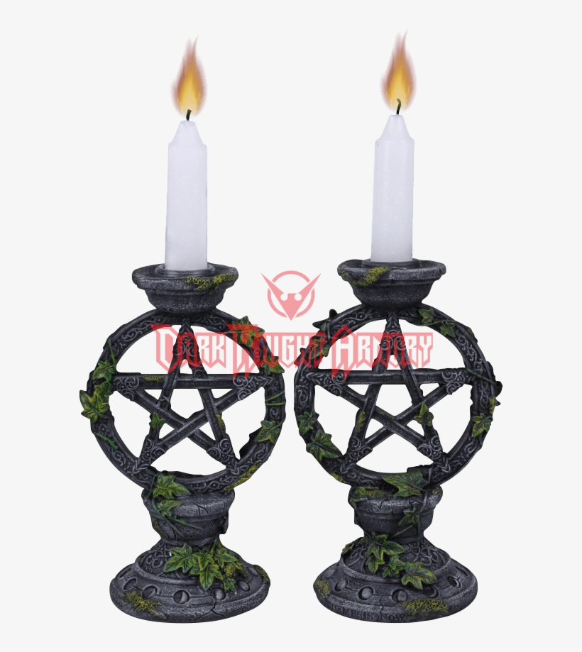 Wiccan Pentagram Candleholder Set - Pacific Trading Wiccan Pentagram Candleholder Set, transparent png #3864868