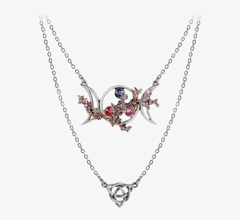 Alchemy Wiccan Goddess Of Love Necklace, Pagan Triple, transparent png #3864977