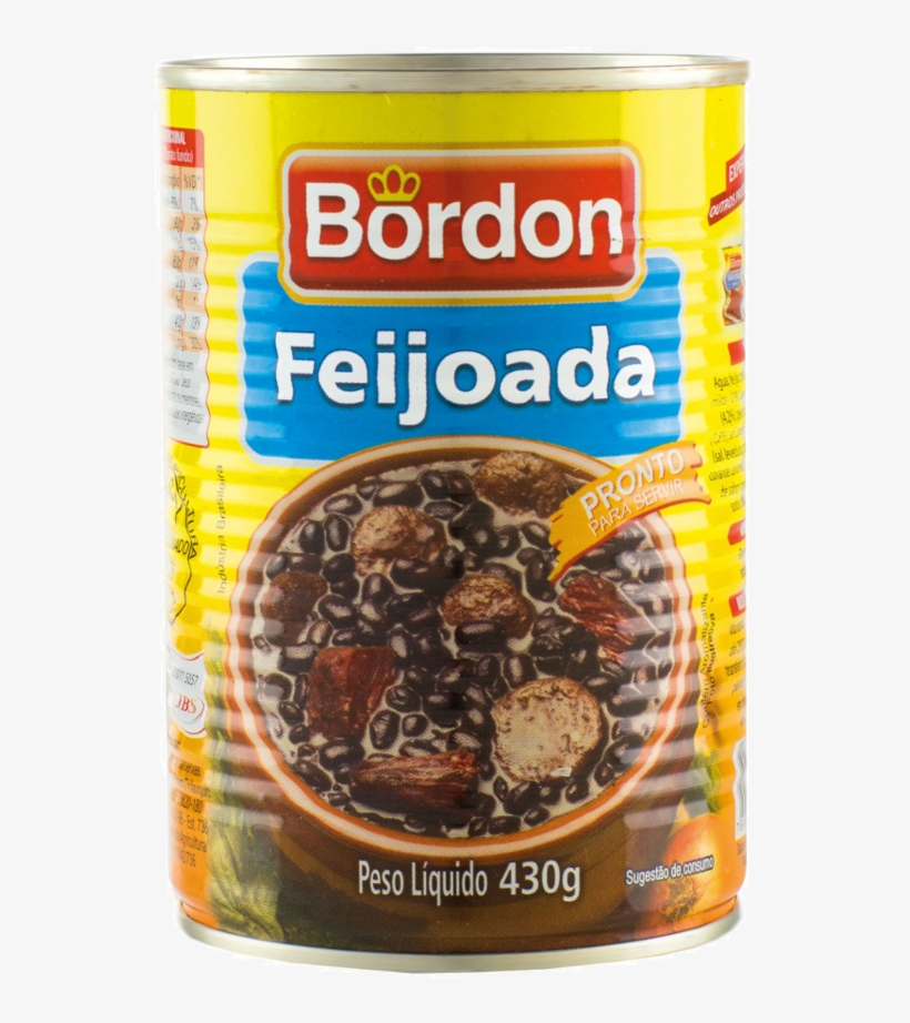 Feijoada Bordon - Black Beans And Meat Casserole (feijoada Pronta E Temperada), transparent png #3865102