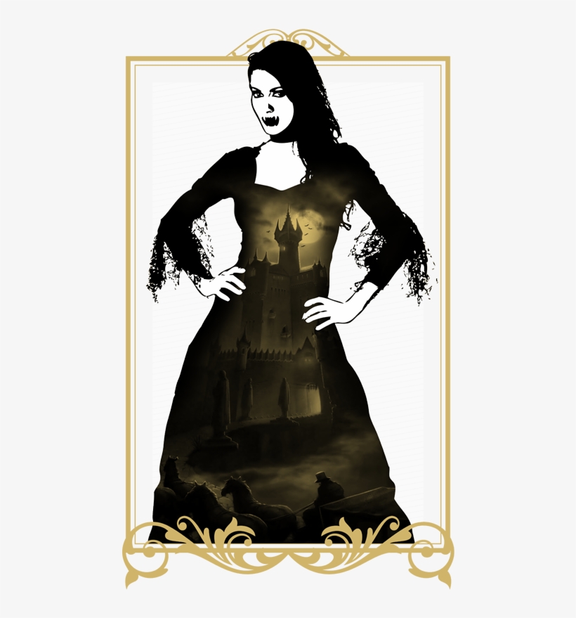 Escape Emporium Game Room Vampire Queen - Gothic Vampira Elite Collection Adult Women's Costume, transparent png #3865502