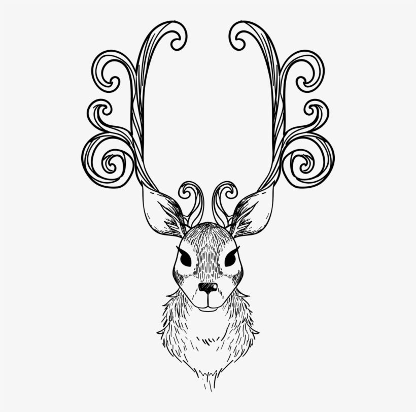 Vector - Reno De Navidad Para Dibujar, transparent png #3865529