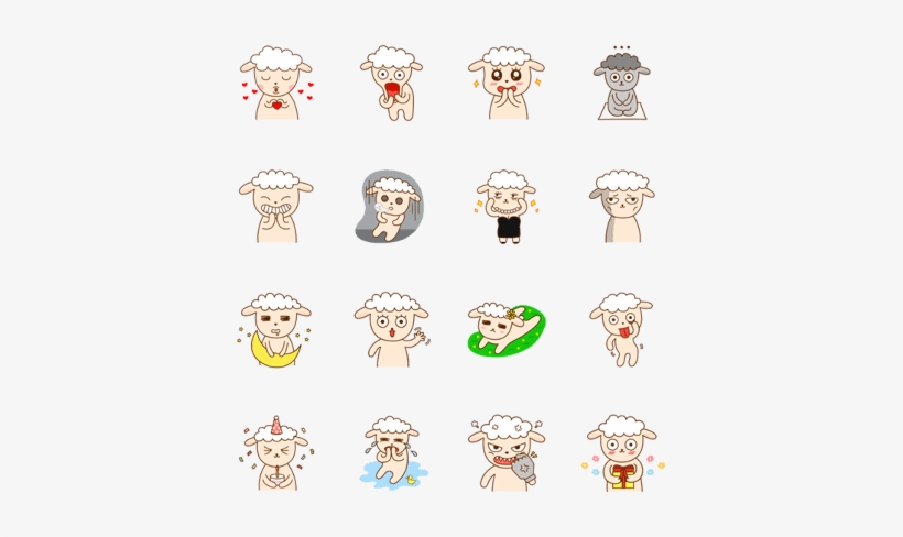 Lovely Baby Sheep, Mell, transparent png #3865530