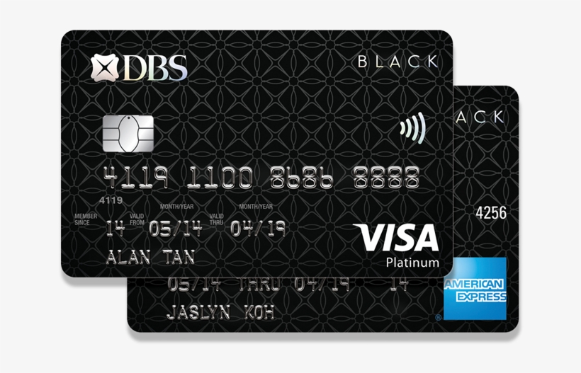 Dbs Black American Express Card, transparent png #3865863