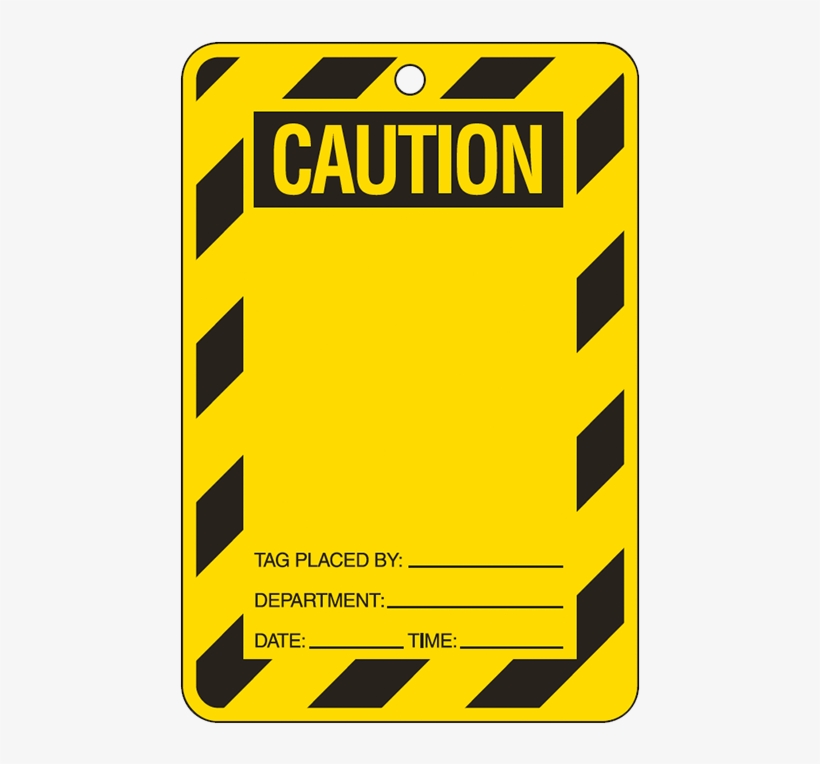 Brady Lockout Tag Large Economy - Caution Out Of Order Tag, transparent png #3865945