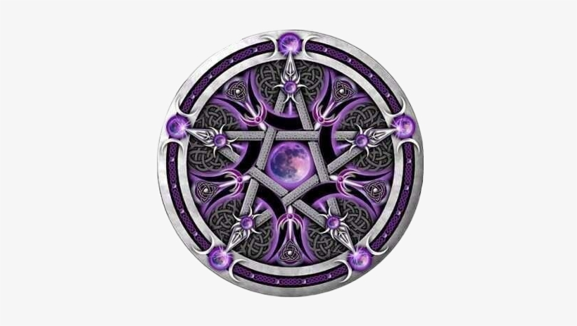 Pentagram Pentacle Moon Star Wicca Pagan Wiccan Gothic - Celtic Pentagram Tattoo Designs, transparent png #3866086