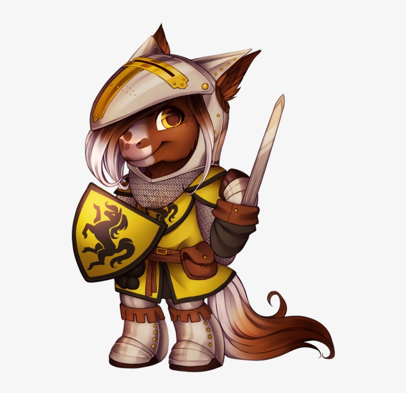 Knight Horse - Furry Knight Png, transparent png #3866168