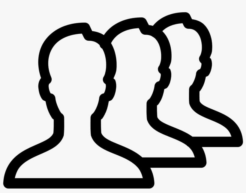 It's A Logo Of Queue Reduced To The Top Half Of Three - People Line Icon Png, transparent png #3866372