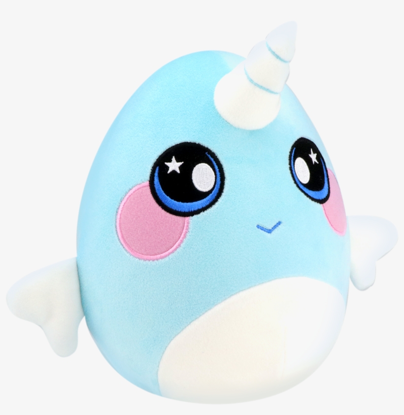 Squeezamals, 8" Plush, Narwhal - Мягкая Игрушка Squeezamals, transparent png #3866505