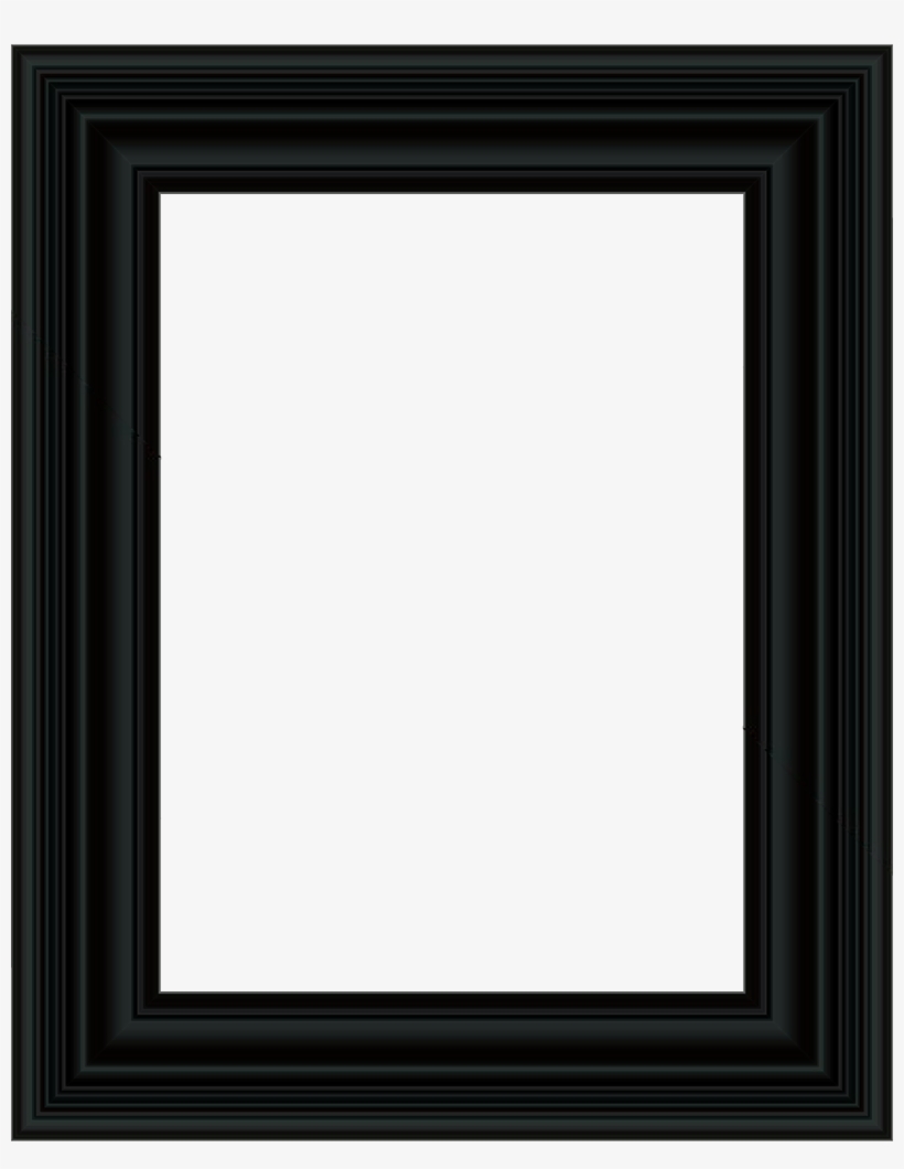 Black Gloss Scoop - Picture Frame, transparent png #3866723