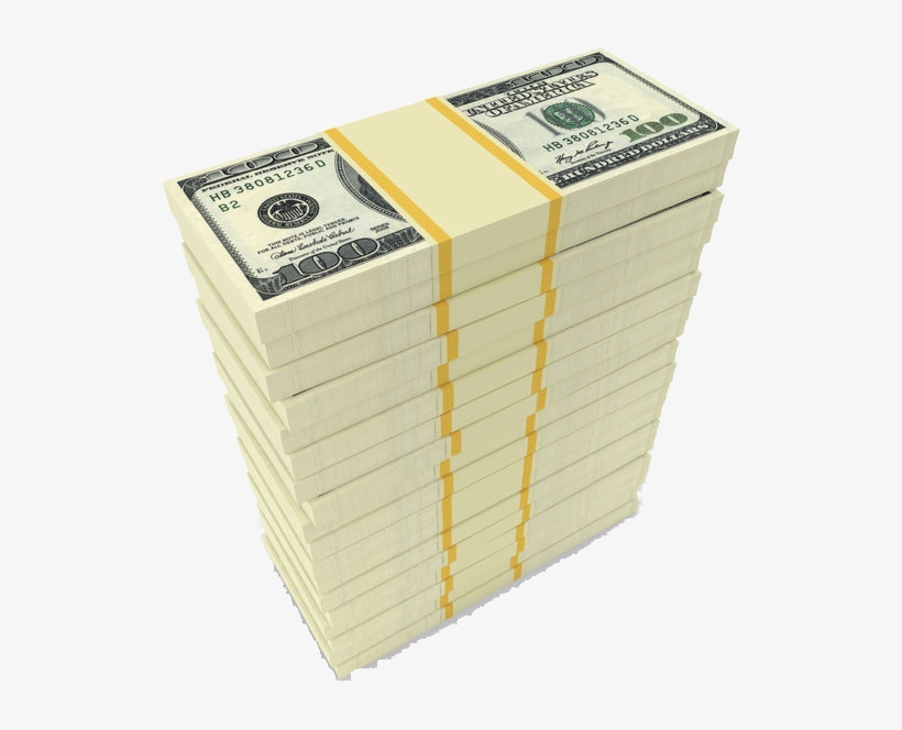 Yesterday, Amazon Sold More Products Than Any Other - Stack Of Dollars, transparent png #3867169
