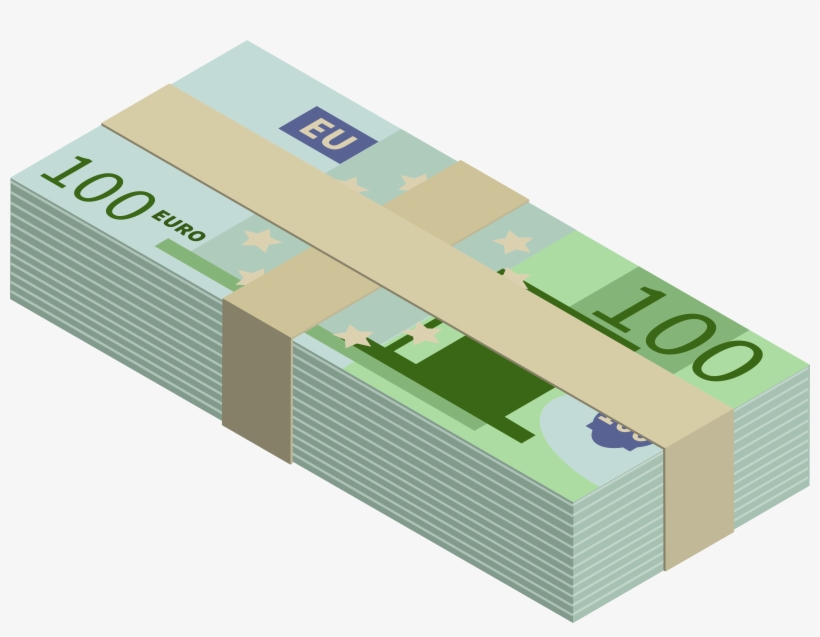 Wad Of Euros Transparent Png Clip Art Image - Portable Network Graphics, transparent png #3867378