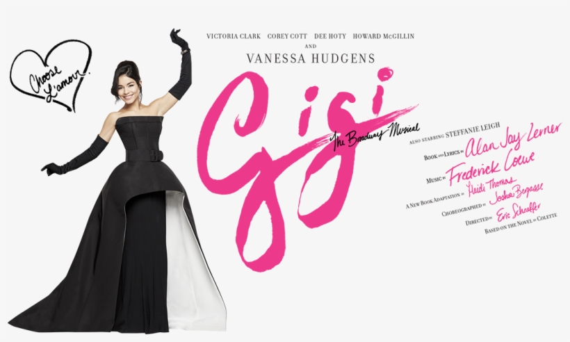 From High School Musical To Broadway - Vanessa Hudgens Gigi Poster, transparent png #3867397