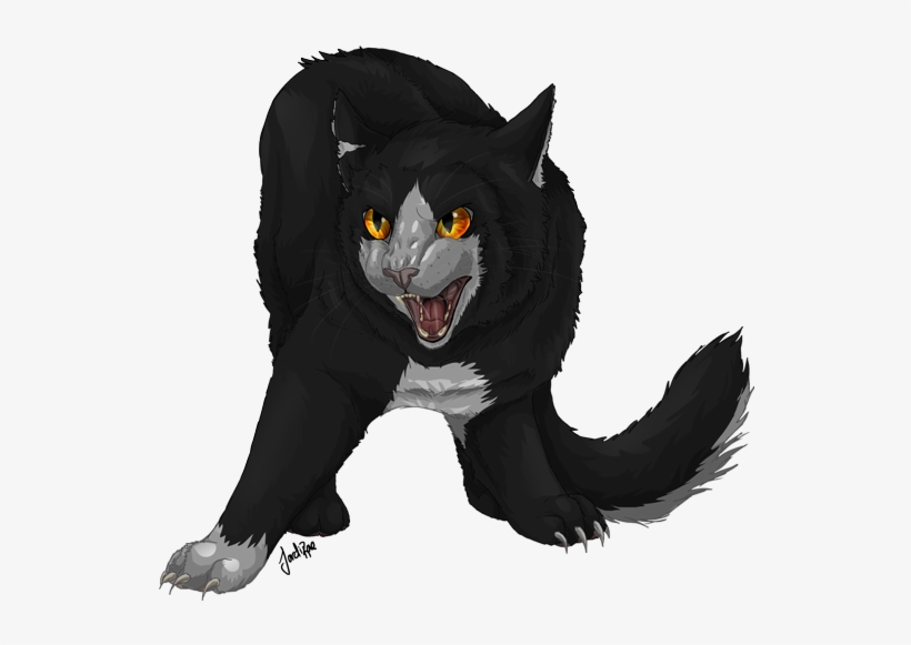Dark Forest Cat Wcc Collab By Xxmoonwish-d54ctx4 - Dark Forest Cats Ocs, transparent png #3867523