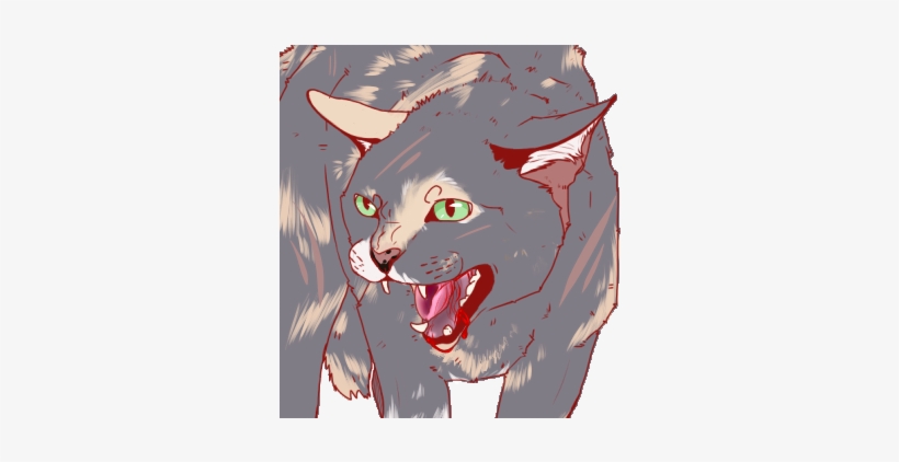Mistywater - Dark-forest - Cat Yawns, transparent png #3867551