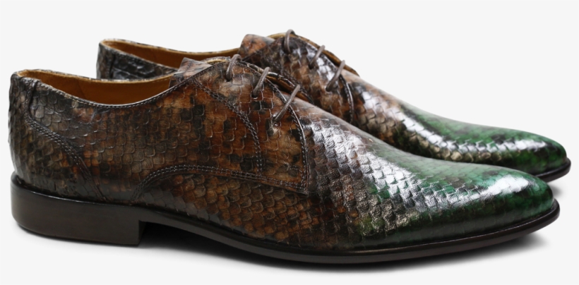 Derby Shoes Toni 1 F Snake Dark Forest Dark Brown Dark - Derbies Melvin & Hamilton Toni 1 F Snake Dark Forest, transparent png #3867741