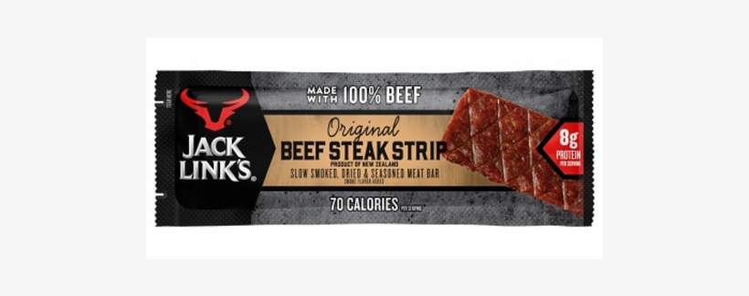 Jack Link's Beef Steak Strips Snack Bars Are Made With - Jack Link's Beef Steak Strip, transparent png #3868199