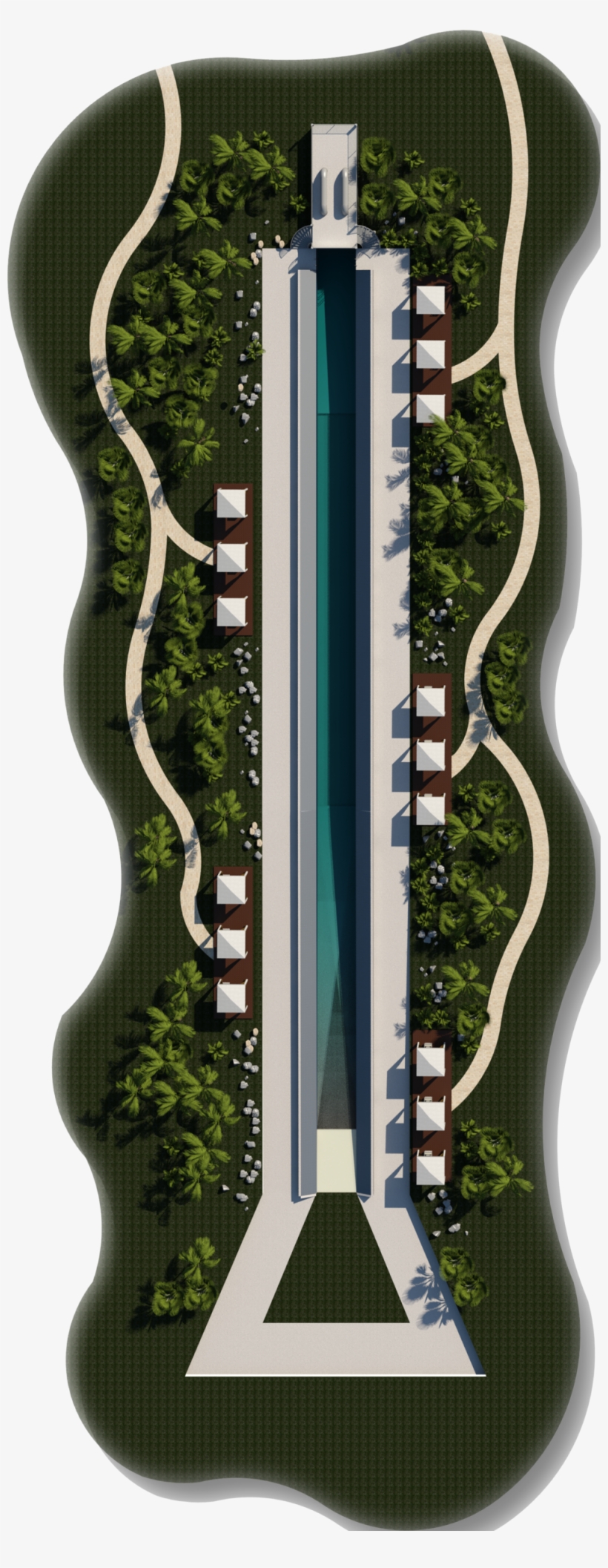 Surf Flume Aerial View - Flume, transparent png #3868534