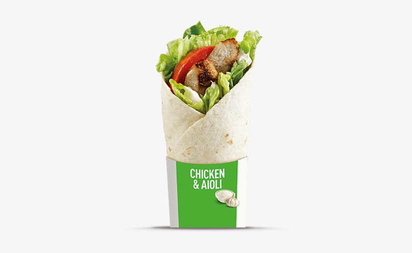 Grilled Chicken Wrap Mcdonalds - Grilled Chicken Aioli Wrap, transparent png #3868559