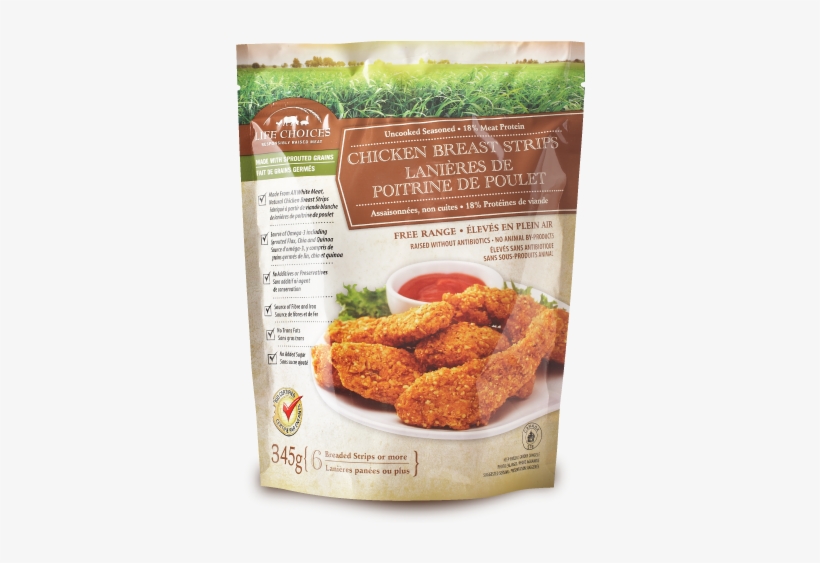 Our 100% White Meat Chicken Strips Are Made From Whole - Design, transparent png #3868835
