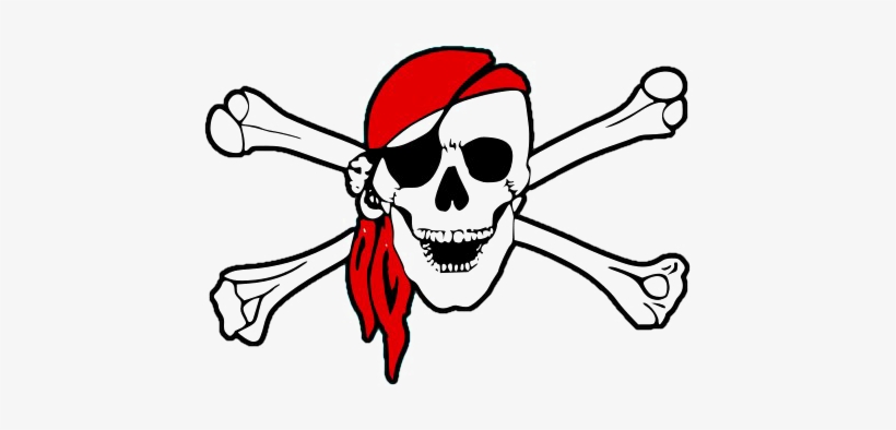 Pirate Logo Transparent Background Png - Pirate Skull And Bones Png, transparent png #3869103